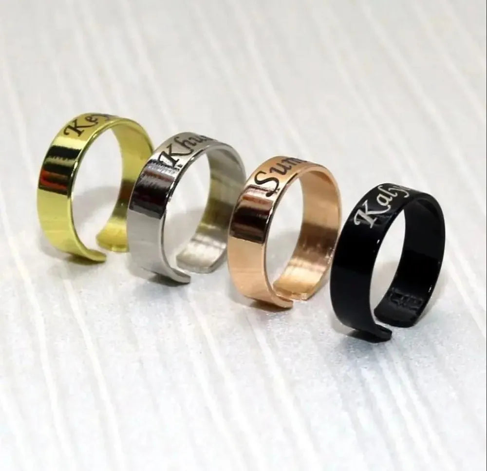 Custom Name Ring - Bukujewelry